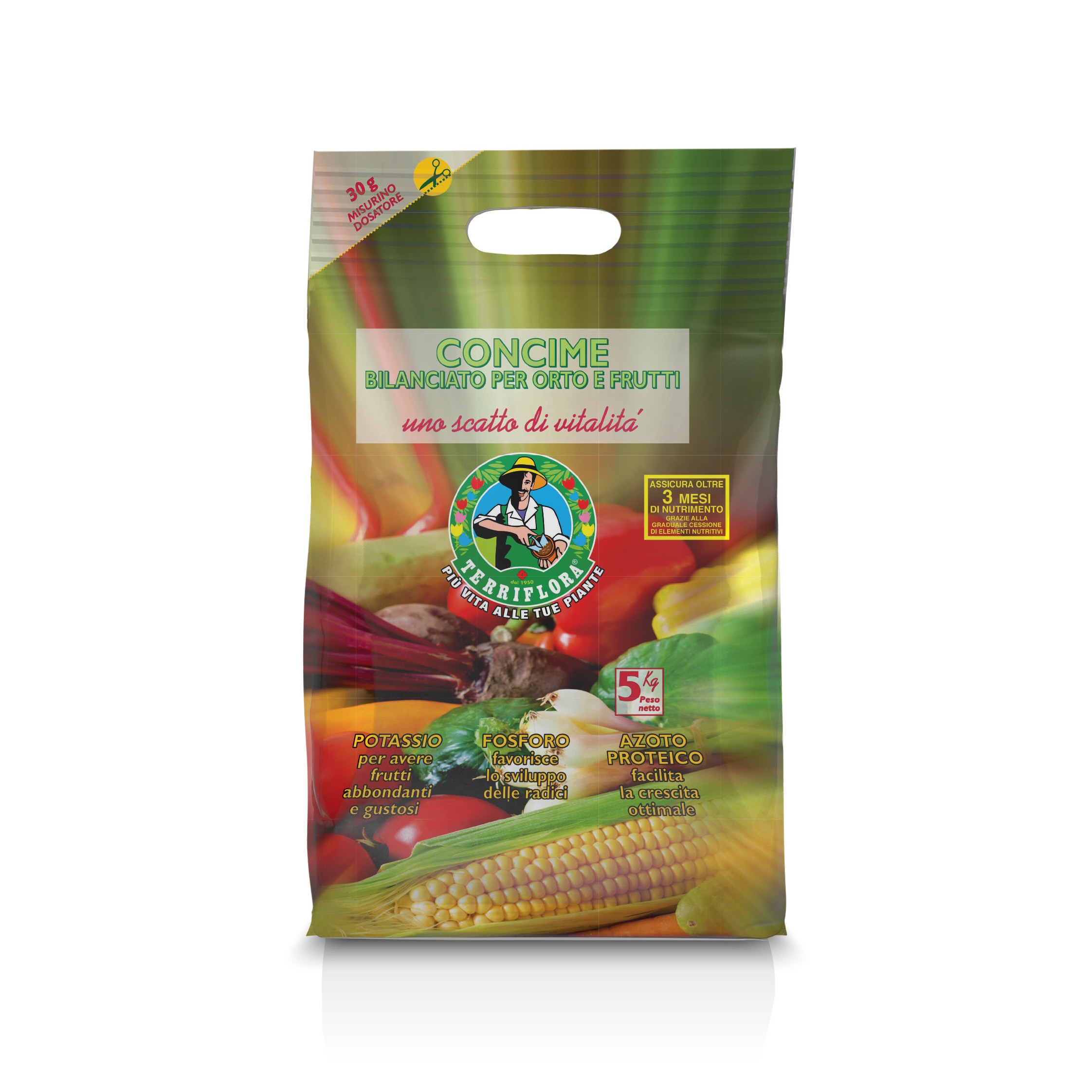 Concime Granulare Bilanciato per Orto e Frutti